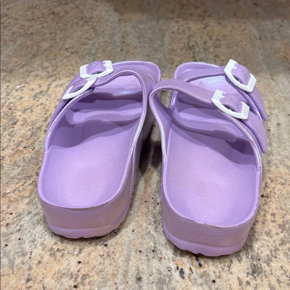 Womans Purple Sandals - Picture 5 of 11
